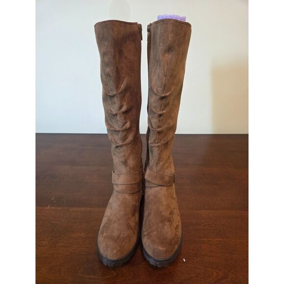 Unr8ted Womens Brown Knee High Boots Size 8.5W - Picture 8 of 8
